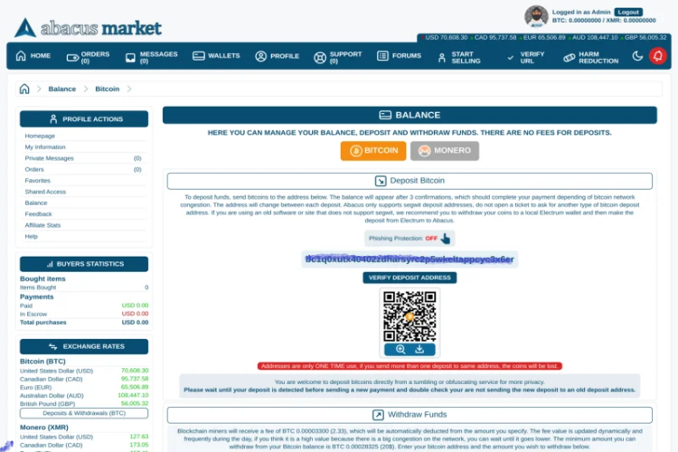 Abacus Market Tor